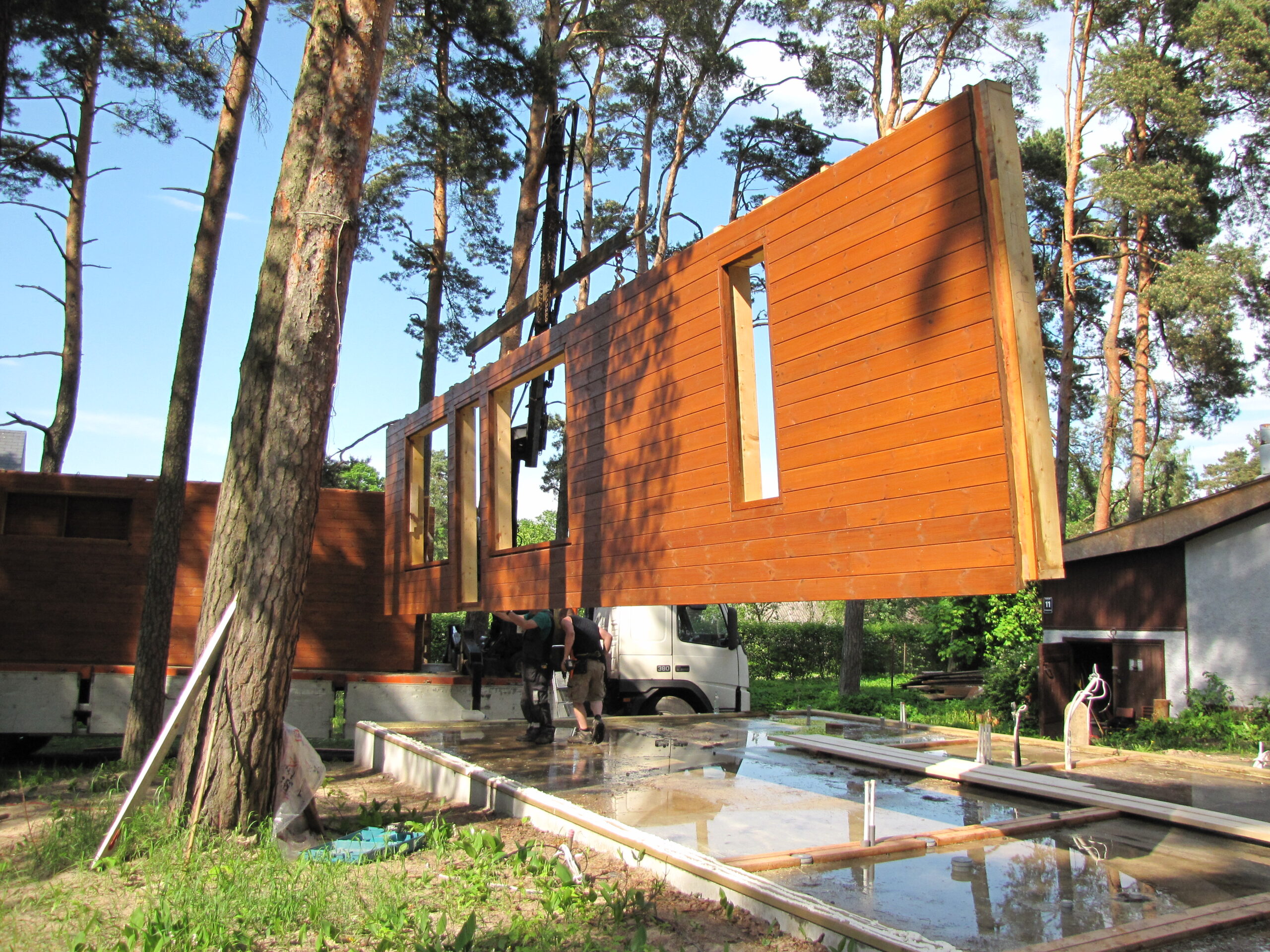 деревянно каркасно панельный дом