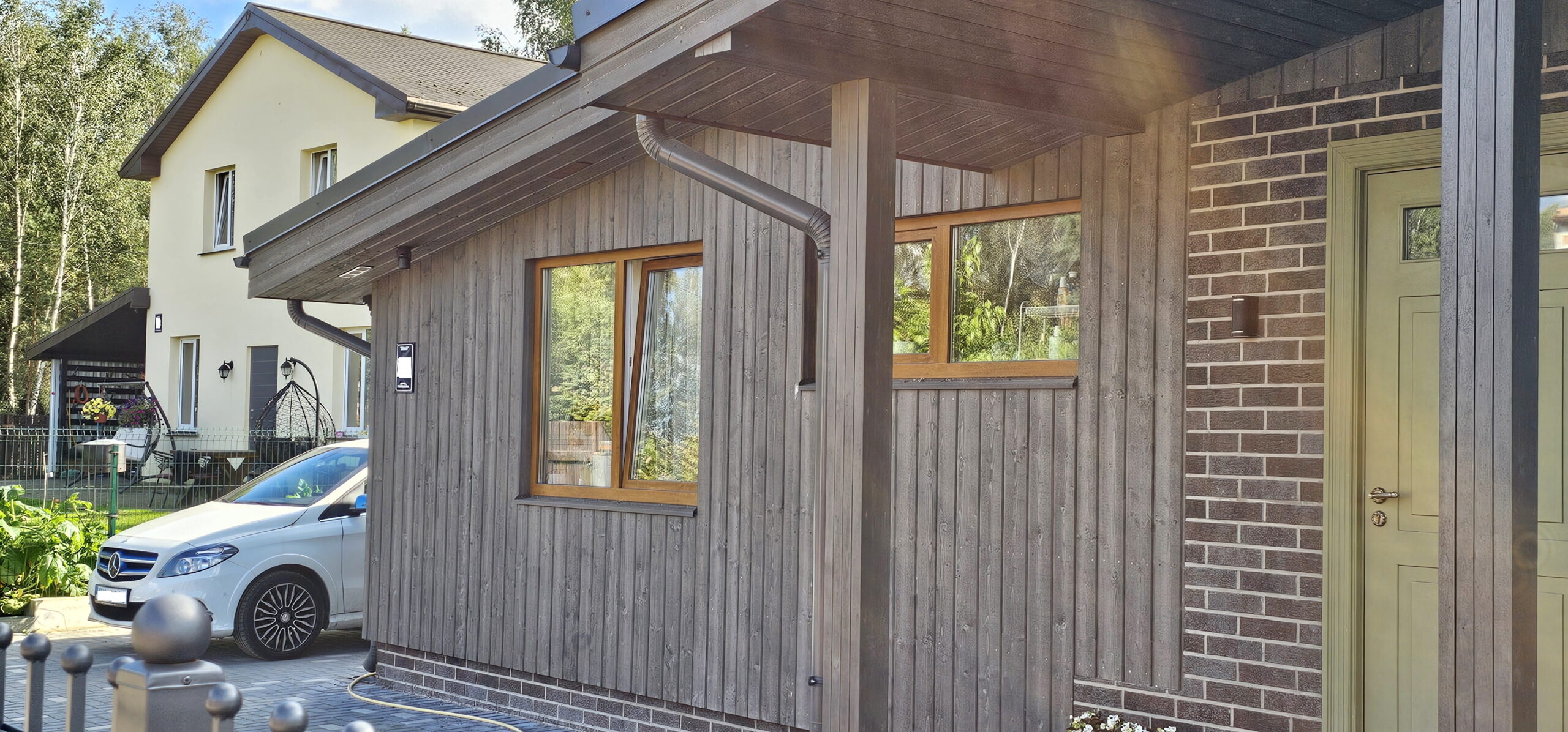 деревянные фасады