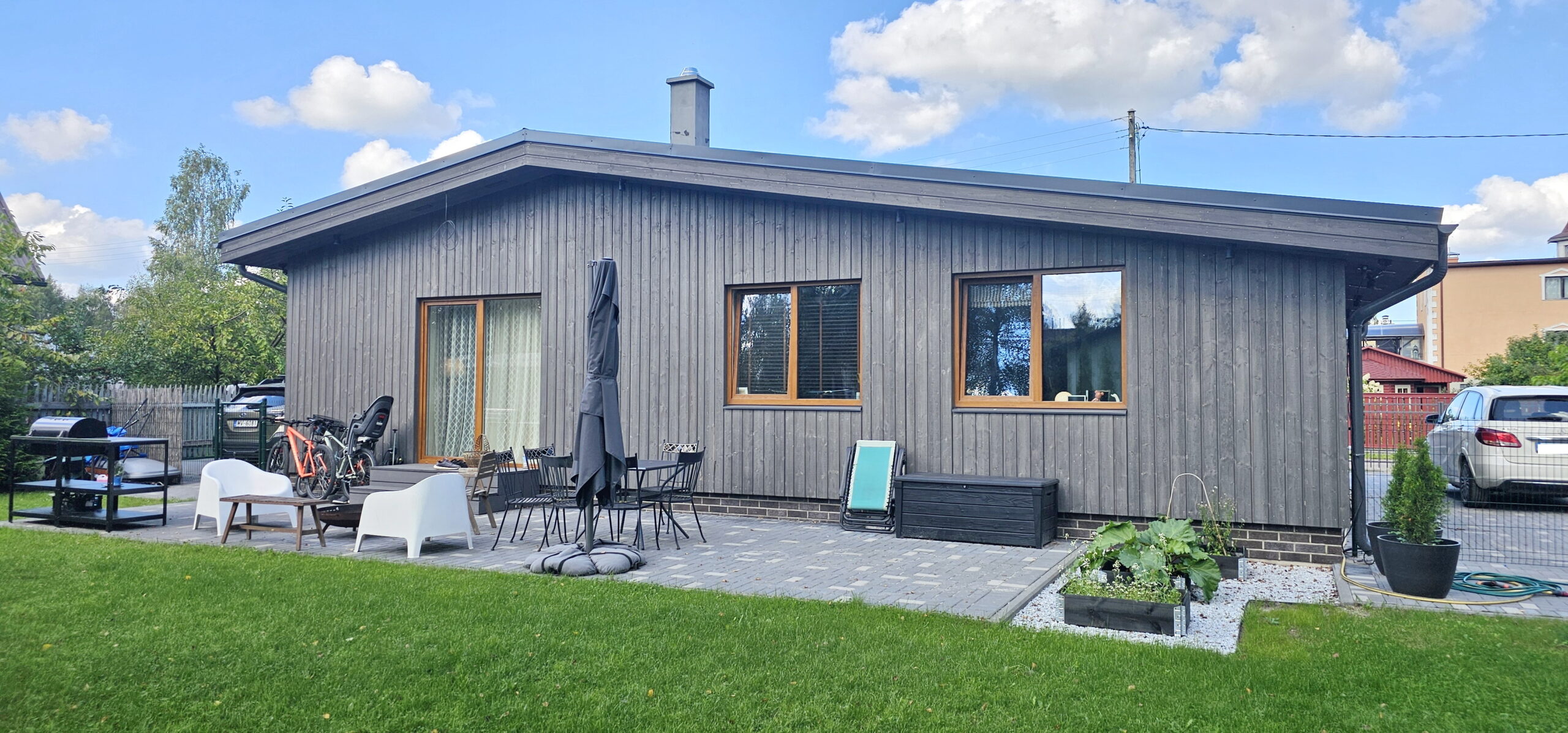 wooden frame panel houses